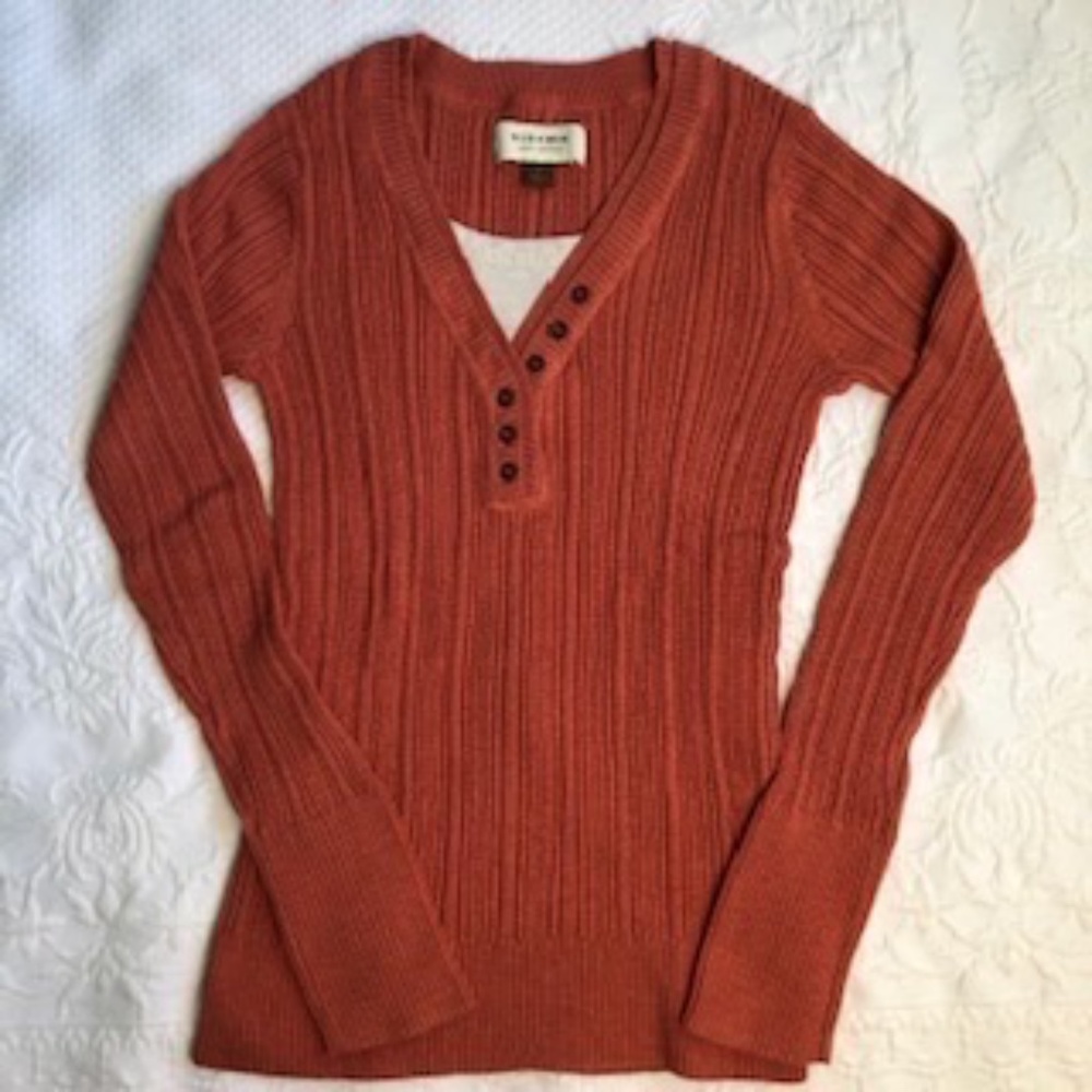 Sonoma Rust Colored Knit Blouse